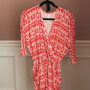 Pink flora jumpsuits